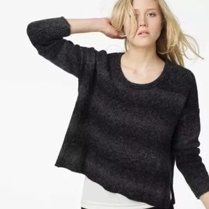James Perse Grey Black Box Alpaca Sweater
